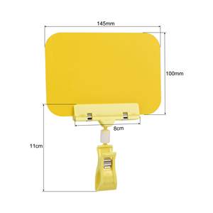 Free Sample Wholesale PVC Display Clip Plastic Price Holder - Product Image 1