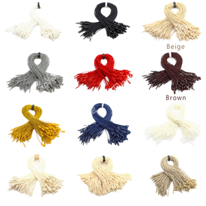 Étiquette suspendue en polyester recyclé écologique, couleur personnalisée noir et blanc, en forme de boucle BB, prix de gros - Product Image 1