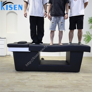 KISEN Équipement économique de massage et de beauté pour salon, lit de spa japonais pour la tête, fauteuil de lavage avec thérapie aquatique et vapeur, housse en plastique - Product Image 3