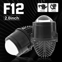 Feux antibrouillard universels de remplacement 2 pouces Bi-LED étanches 3 couleurs pour mise à niveau de voiture Toyota/Honda