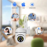 Mini caméra WiFi sans fil intérieure HD H.264 IR Vision nocturne couleur 360 PTZ A7 Caméra de sécurité Surveillance de bébé