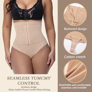 YiQun <span class=keywords><strong>Corset</strong></span> gainant personnalisé pour femme, culotte taille haute sans couture, effet <span class=keywords><strong>ventre</strong></span> <span class=keywords><strong>plat</strong></span>, gaine amincissante pour femme - Product Image 3