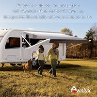 Awnlux contrôle intelligent de motorisé + manivelle voyage caravanes et camping-car utilisé pas cher rv campeurs bus