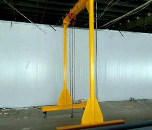 Grúa Móvil de Pórtico de Alta Eficiencia con Ruedas de Goma Giratorias de 360 Grados, Grúa Móvil de Pórtico Ajustable para Taller - Product Image 1