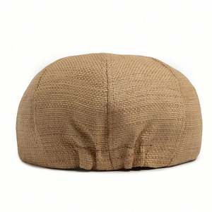 Nouveau Béret d'été fin en paille style japonais 2025 – Casquette Gavroche rétro unisexe tendance britannique décontractée pour homme et femme - Product Image 3