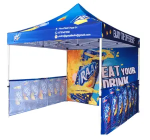 Personnalisé Conçu Tentes Pliantes 10X20 Pop Up Tente Auvent Promotionnel Du Marché Gazebo