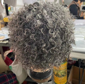 Perruques à lacets pour femmes avec dreadlocks grises, cheveux gris sel et poivre, extensions <span class=keywords><strong>de</strong></span> cheveux, tresses, <span class=keywords><strong>coiffure</strong></span> - Product Image 2