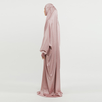 Abaya – robe de prière à capuche pour femmes musulmanes, couleur unie, vente en gros