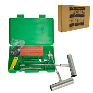 Kit de réparation de pneus robuste pour voitures et fourgonnettes, kit de réparation d'urgence, outil manuel, démonte-pneu, outil à rivets, patch pour pneus sans chambre à air - Product Image 3