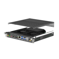PC OPS de Tamaño Aisan para 6.ª/7.ª/8.ª/9.ª/10.ª/11.ª/12.ª/13.ª Generación, 4 USB 3.0/6 USB, Compatible con Pantalla 8k a 60 Hz para Educación/Aula Inteligente