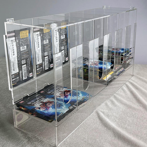 Support de cartes de jeu portable moderne personnalisé en usine, en acrylique, double couche, 6 emplacements, distributeur d'affichage - Product Image 4