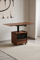 Table basse relevable de luxe moderne en bois massif pour salon, transformable en table d'appoint – Vente en gros fabricant
