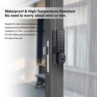 Cerradura de Puerta/Portón para Exteriores con Huella Digital, Control Remoto por Aplicación TTlock, Resistente al Agua IP65, Duradera