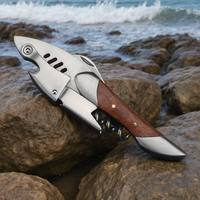 Ouvre-bouteille multifonction en acier inoxydable en forme de requin, tire-bouchon portable, ouvre-bière, outil de bar, cadeau