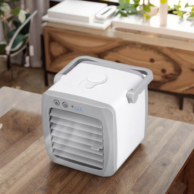 Portable Mini USB Air Purifier Humidifier & Conditioner AC Powered ABS+PC Plastic New Technology for Room Outdoor & Hotel Use