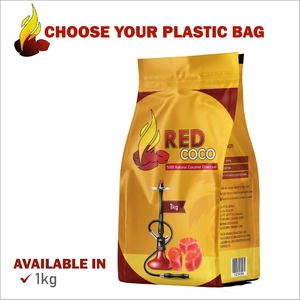 Charbon de bois de noix de coco Grade B Coco rouge bas prix de haute qualité sans fumée inodore pour narguilé narguilé Shisha prêt à expédier - Product Image 6