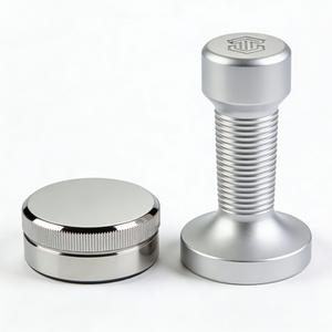 Prensador de Café Ajustable de Acero Inoxidable Mecanizado por CNC, Personalizable para Diferentes Tamaños de Portafiltros - Product Image 1