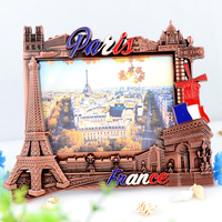 Cadre photo en métal souvenir de la ville de Paris pour la décoration de la maison personnalisée
