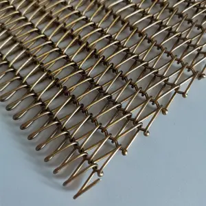 Customize Spiral Decorative Metal Mesh Decorative Wire Mesh Ceiling Curtain