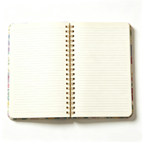Individuelles Notizbuch mit Spiralbindung Hardcover Vollfarbiger Liniertext