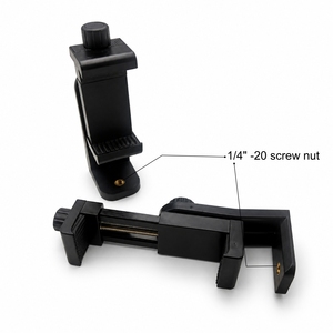360 Rotating Phone Bracket for Tripod Screw Lock Adjustable Mobile Phone Clip Adapter for Ready to Ship Wholesale Factory - Product Image 5