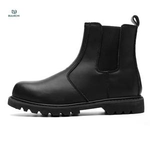 Bottes de sécurité pour hommes en cuir véritable et acier élastique, <span class=keywords><strong>anti</strong></span>-perforation, <span class=keywords><strong>anti</strong></span>-épingle, imperméables, pour travaux lourds - Product Image 1