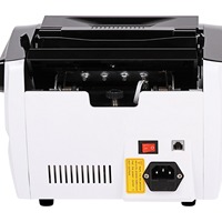 Compteur de billets Ookyo 6100 avec détection infrarouge, tension universelle 110-240V, comptage rapide des billets de banque en dollars et euros, Hopper