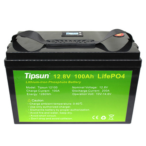 12 v 100ah Lifepo4 배터리 팩 12 볼트 태양 리튬 이온 Bateria 12.8v 100 Amp 시간 - Product Image 1