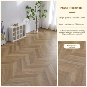 Revêtement de sol composite en bois massif de style européen Parquet en chêne teck pour la décoration intérieure de la maison Revêtement de sol en bois Art déco Extérieur - Product Image 4