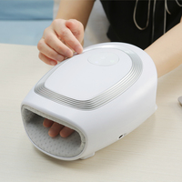 Masseur de main électrique portable sans fil à acupression avec compression thermique, contrôle de la minuterie, batterie au lithium intégrée, matériau ABS