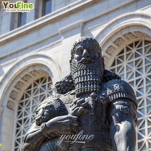 Estatuas de bronce asirio de fundición griega clásica al aire libre de tamaño Llife - Product Image 5