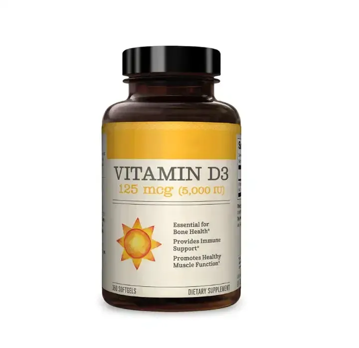 Cápsulas de vitamina D para suplementos de saúde de marca própria Low Moq Lifeworth Vitamin Softgels D3 Soft Tablet