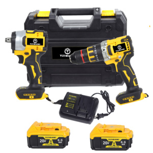 ชุดเครื่องมือไฟฟ้าไร้สาย AG96 21V แบตเตอรี่ลิเธียมไอออน พร้อมประแจบลัชเลสไร้สาย เครื่องเจียร และกล่องอลูมิเนียมแข็งแรง - Product Image 2
