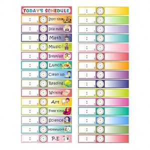 Tarjetas de Horario Diario Reutilizables y Borrables, Paquete de 30, Decoración para el Aula, Adicionales para Tabla de Pared, Material de Papel para Oficina y Escuela - Product Image 2