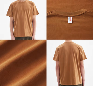 เสื้อยืดคอกลมโอเวอร์ไซส์สั่งทำขายส่ง ผ้าคอตตอนหนา 180gsm เสื้อเปล่าสไตล์สตรีทแวร์ ยูนิเซ็กซ์ แบบเรียบ จำนวนมาก - Product Image 5