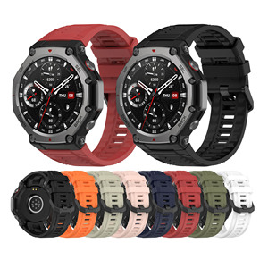 ShanHai Sports Bracelet de montre en silicone pour <span class=keywords><strong>Amazfit</strong></span> <span class=keywords><strong>T</strong></span>-<span class=keywords><strong>REX</strong></span> 3 Bracelet de remplacement Correa Bracelet pour <span class=keywords><strong>Amazfit</strong></span> <span class=keywords><strong>T</strong></span> <span class=keywords><strong>Rex</strong></span> 3 Bracelet avec outil - Product Image 1