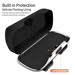 Estuche para Gafas de Sol para Visera de Coche, Modelo Y0119 TMST, Moderno, de ABS con Revestimiento <span class=keywords><strong>Flocado</strong></span>, Antiarañazos, Organizador de Almacenamiento para Gafas, para el Interior del Automóvil - Product Image 3