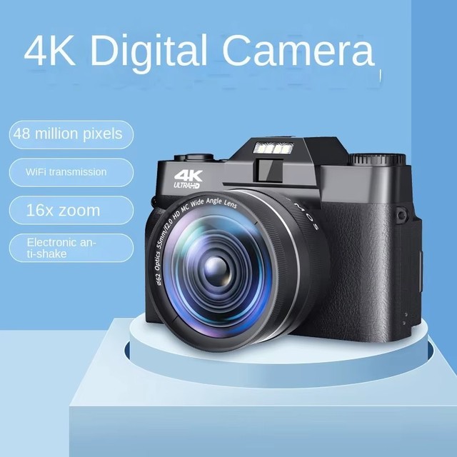 4K WIFI Camera 48MP Vlogging Camera 16X Digital Zoom 3.0 Inch Digital Camera With Autofocus Shooting
