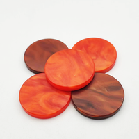 Accessoires de jeu de société en résine acrylique marbrée de luxe colorés personnalisés jetons de backgammon pièces d'échecs jetons s'il vous plaît