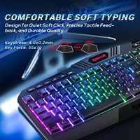 Redragon S101Gaming Clavier et souris M601 Combo Set Programmable 7 RGB Rétroéclairé 114 Touches Clavier de jeu 7200 DPI Mouse Set