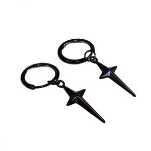 Boucles d'oreilles pendantes élégantes et étanches en acier inoxydable 316L plaqué, boucles d'oreilles tendance, boucles d'oreilles anime pour enfants et hommes - Product Image 6
