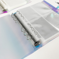 Album de cartes à collectionner avec 1/3/4 pochettes, protège-cartes, support de collection, couverture holographique de 3/3,5 pouces
