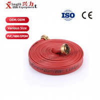 Tuyau d'incendie Xingli SWFH-02 simple/double/durable en PVC/NBR/EPDM/PU de haute qualité, système de canalisations anti-incendie ASTM 0,8MPa-1,6MPa