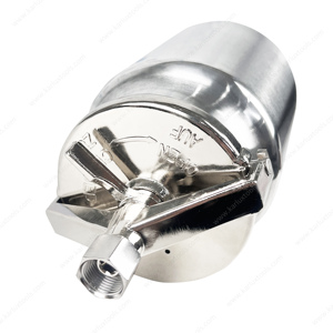 Réservoir de peinture professionnel en aluminium de 1L (1000ml) <span class=keywords><strong>avec</strong></span> filetage G3/8, alimentation par aspiration, pour <span class=keywords><strong>pistolet</strong></span> à air comprimé - Product Image 6