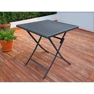 TAVOLO 70X70 CM IN METALLO ANTRACITE - Product Image 1