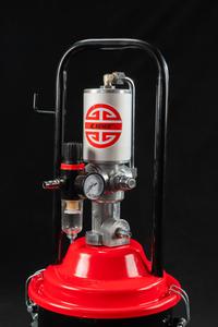 Kit de <span class=keywords><strong>pompe</strong></span> à <span class=keywords><strong>graisse</strong></span> <span class=keywords><strong>pneumatique</strong></span> haute pression 12L en acier, actionné par air comprimé, avec chariot et <span class=keywords><strong>pistolet</strong></span> à <span class=keywords><strong>graisse</strong></span> - Product Image 2