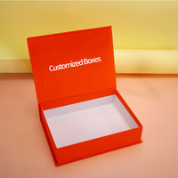 Boîte cadeau magnétique de luxe personnalisée avec poignée d'emballage boîte noire en papier de carton rigide pliable avec logo personnalisé