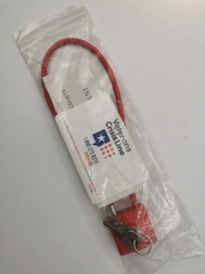 Anti-fuego Anti-Corte impermeable pistola bloqueo gatillo armas de fuego seguridad endurecido Acero laminado <span class=keywords><strong>Cable</strong></span> candado Rojo Negro gabinete cerradura - Product Image 4