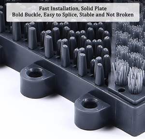 Anti-Rutsch-Staubs and entfernung Modularer EVA-PVC-Bodens chlamm weg Rutsch fester Außen boden Interlocking-Eingangs matte - Product Image 5