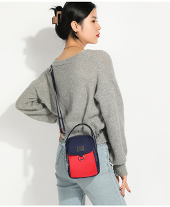 Women's <b>Small</b> Square Crossbody Handbag Trendy Casual Fashion Style with Zip Closure and Waterproof Nylon Cloth Single Shoulder - Product Image 4